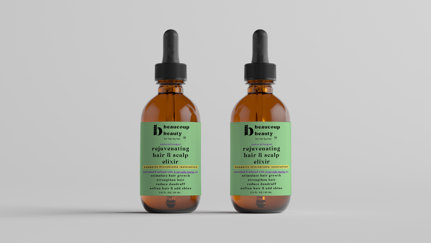Beaucoup Beauty's Rejuvenating Hair & Scalp Elixir